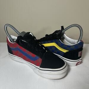 Vans Old Skool Black Blue Yellow Red Canvas Suede Shoes‎ 500714 | SIZE 1
